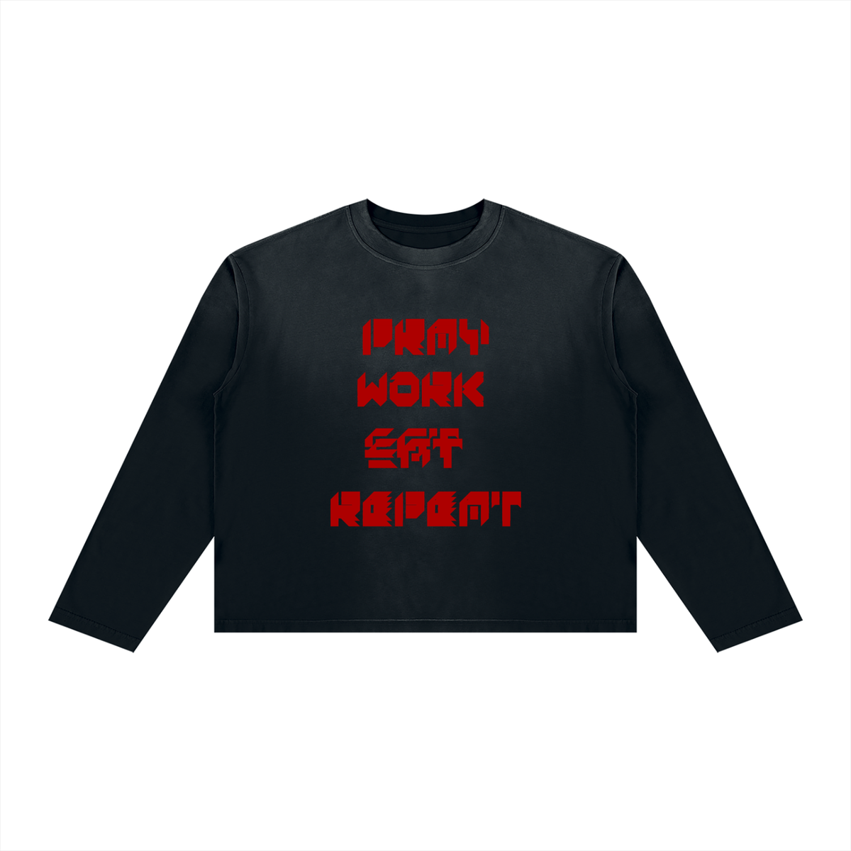 Unisex Sunfade Boxy Long Sleeve T-Shirt