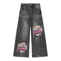Women’s Vintage Wash Wide Leg Denim Jeans