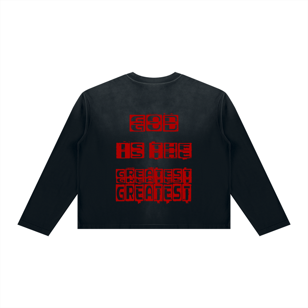 Unisex Sunfade Boxy Long Sleeve T-Shirt