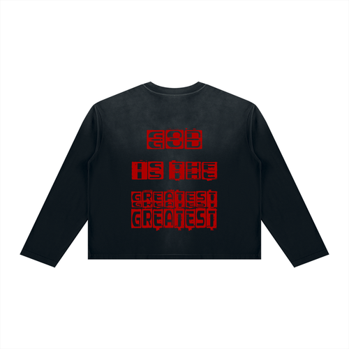 Unisex Sunfade Boxy Long Sleeve T-Shirt